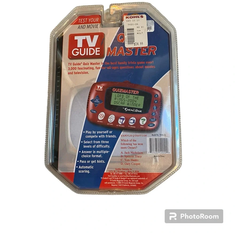 TV Guide Quiz Masters Handheld Video Game NIzp